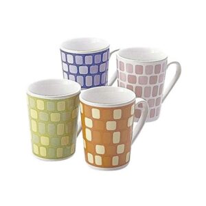 モザイクマグカップ(陶器) カラーアソート/指定不可 【12個セット】 1076