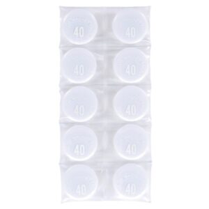 (業務用50セット) ミツヤ カラーマグネット MR-40 白 40mm 10個