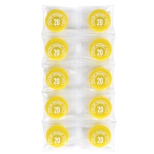 (業務用100セット) ミツヤ カラーマグネット MR-20 黄 20mm 10個