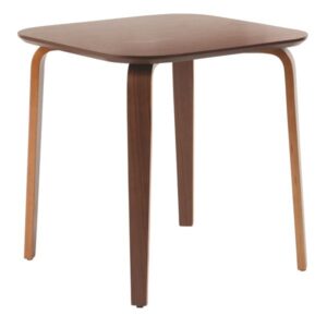 ダイニングテーブル 幅70.5cm 正方形 ミディアムブラウン ウォールナット材突板 リビング 在宅ワーク インテリア家具【代引不可】