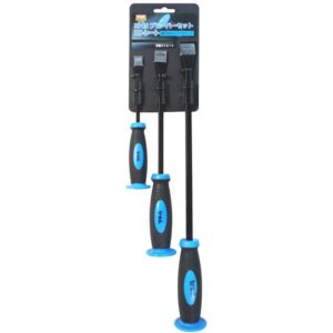 (業務用2セット) TRAD プレーバー3個入りセット 【ストレートタイプ】 貫通タイプ 全体焼入れ SR-PRS ブルー(青)