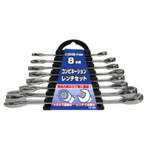 (業務用2セット) コンビネーションレンチセット 【8本組×2セット】 12-203 〔DIY用品/大工道具〕