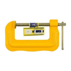 (業務用20個セット) H＆H 鋼製Cクランプ/締め具 【100×50mm】 C-10050 イエロー(黄)