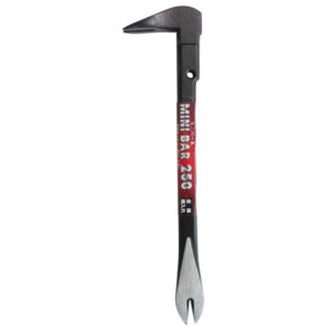 (業務用20個セット) H＆H ミニバール/梃子 【全長：250mm】 全体焼入れ HMB-250 〔DIY用品/大工道具〕