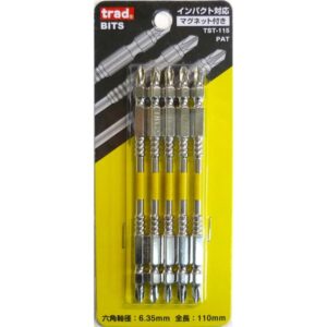(業務用10セット) TRAD スリムトーションビット/先端工具 【5本入り×10セット】 ＋2×110mm TST-115 〔DIY用品/大工道具〕