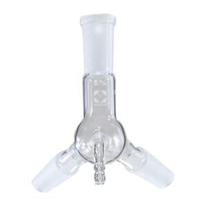 【柴田科学】共通摺合減圧連結管 二又 曲管球付 19/38-19/38 008320-19105