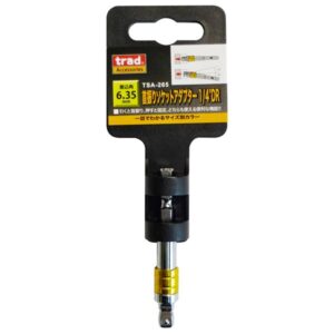 (業務用30個セット) TRAD 首振りソケットアダプター/作業工具 【差し込み角：6.35mm】 全長：65mm TSA-265 1/4 〔DIY 日曜大工〕