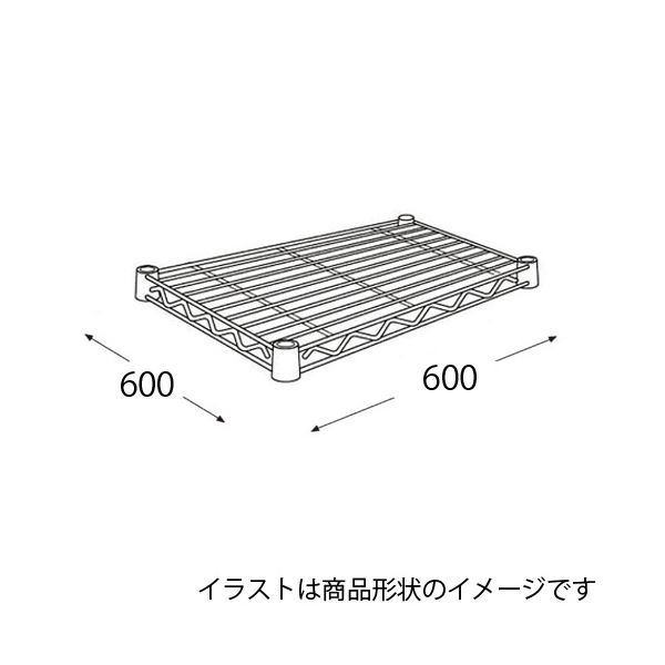 エレクター ワイヤーシェルフ H2424C1