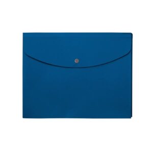 プラス エンベロープ マチ付横 FL121CH 青 10枚