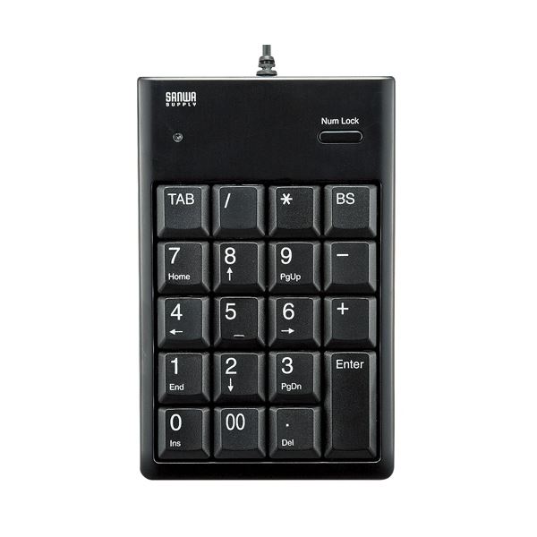 サンワサプライ USB2.0テンキーNT16UH2BKN