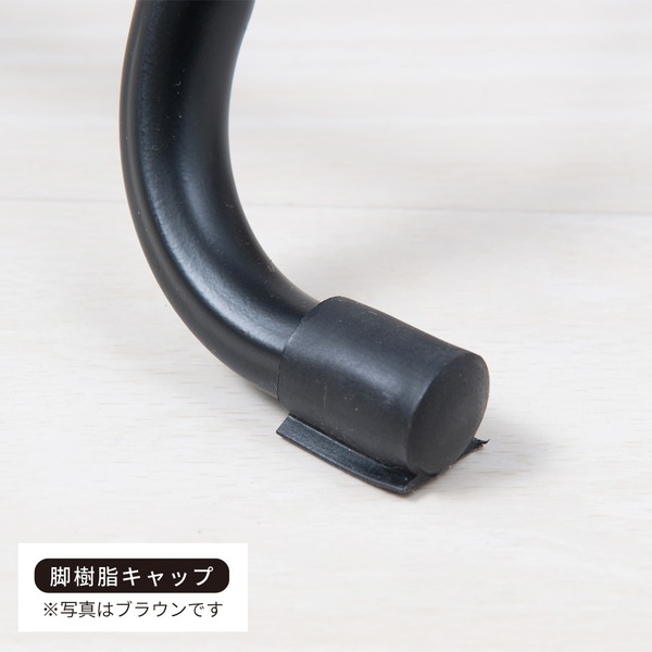 【6脚セット】ヴィンテージスツール(ブラウン/茶) 折りたたみ椅子 カウンターチェア スチール イス スツール コンパクト スリム キッチン パイプイス モダン レトロ カフェ 木目 木 業務用 完成品 NK-113 - 画像 (5)