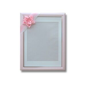 葬儀額/遺影額 【さくら】 前面:無反射PET 寸巾パール リボン付き 日本製