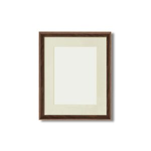 軽量水彩額縁/フレーム 【F4号/ブラウン】 壁掛けひも/UV(紫外線)カットアクリル/マット付き 化粧箱入り 8155