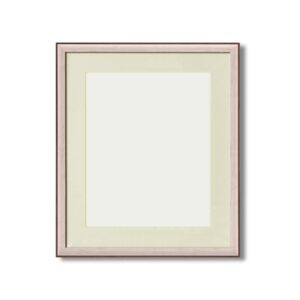 軽量水彩額縁/フレーム 【F8号/ホワイト】 壁掛けひも/UV(紫外線)カットアクリル/マット付き 化粧箱入り 8155