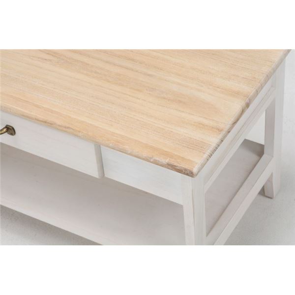 テレビ台 テレビボード 幅75cm 木製 収納棚付き コンパクト シャビーシック リビング ダイニング【代引不可】 - 画像 (2)