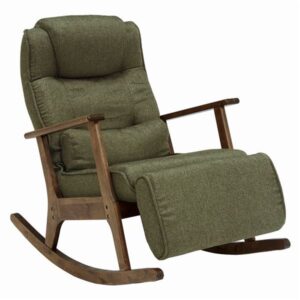 ロッキングチェア リクライニングチェア 約幅59cm 足置き 肘付き 張地:ポリエステル 7段リクライニング リビング【代引不可】