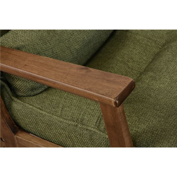 ロッキングチェア リクライニングチェア 約幅59cm 足置き 肘付き 張地:ポリエステル 7段リクライニング リビング【代引不可】 - 画像 (4)