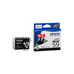 【業務用5セット】【純正品】 EPSON エプソン インクカートリッジ/トナーカートリッジ 【ICBK59 BK ブラック】 ×5セット