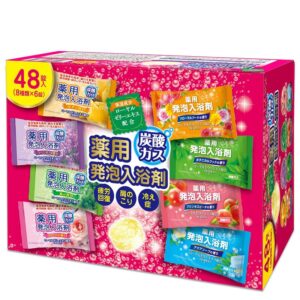 大容量薬用発泡 入浴剤 8つの香り 炭酸 ガス 48錠入(8種6錠) 詰め合わせ 疲労回復 肩こり 冷え性 ギフト 医薬部外品