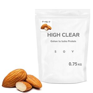 人工甘味料不使用甘くないアーモンド味ソイプロテインGohan to Issho 750G アーモンド味 （ハイクリアー